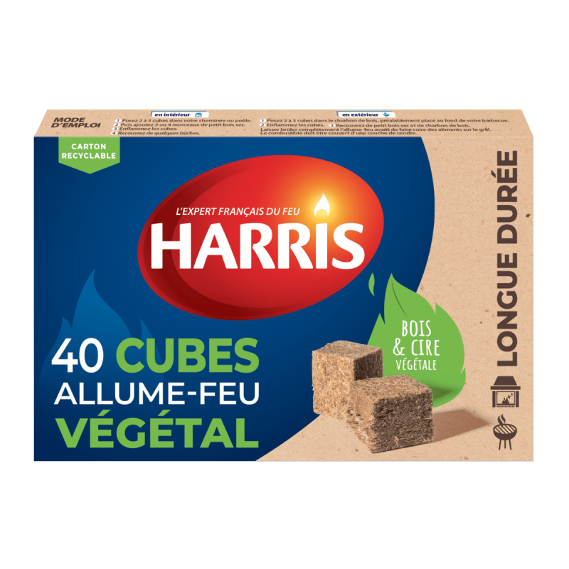 Acheter 40 cubes allume feu 100% végétal