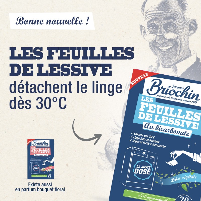 Acheter Feuilles de lessive au Bicarbonate parfum Brise végétale