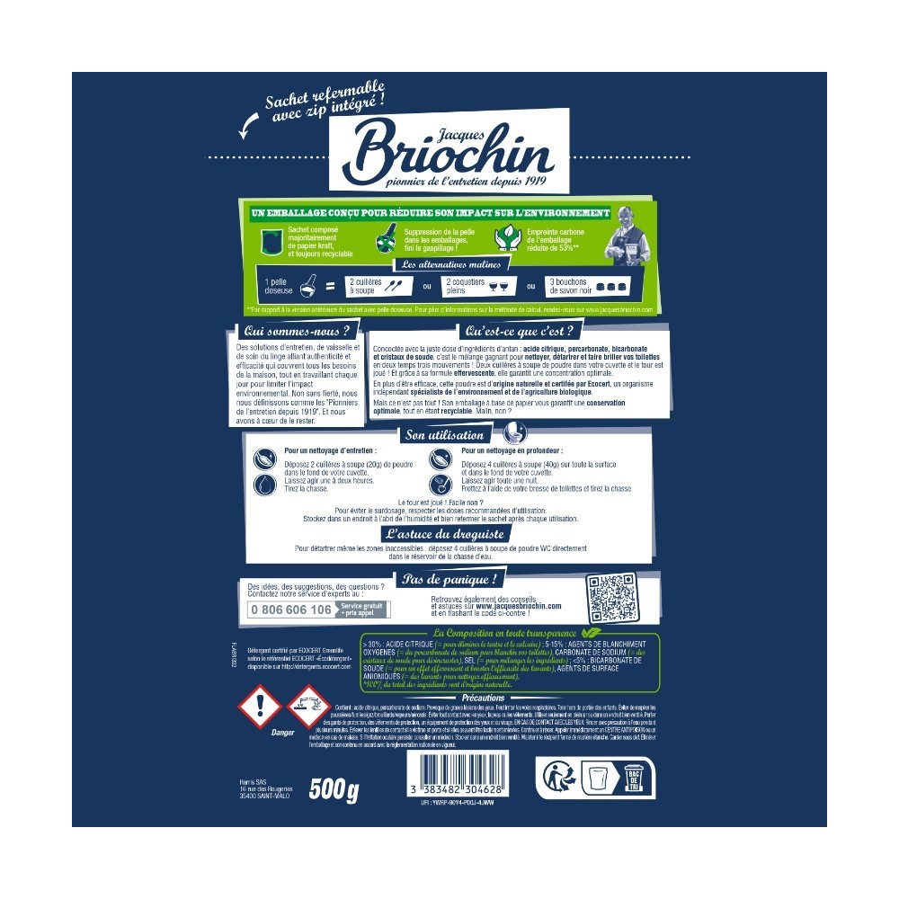 Acheter Poudre WC super détartrante