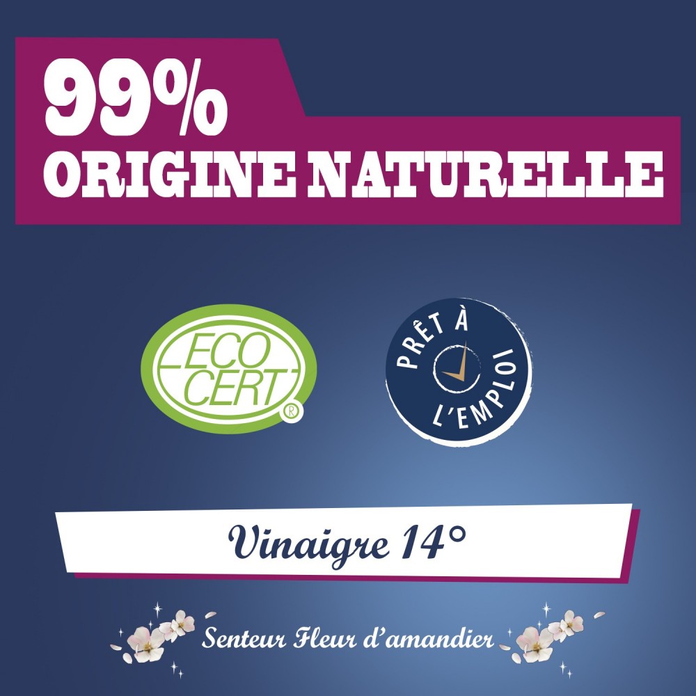 Acheter Vinaigre parfumé Ecocert parfum fleur d'amandier