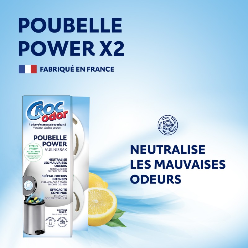 Acheter Absorbeur d'odeurs Poubelle Power x2