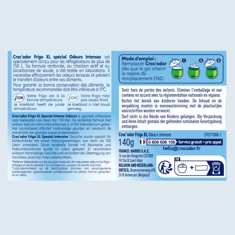 Acheter Absorbeur d'odeurs Frigo XL Odeurs intenses