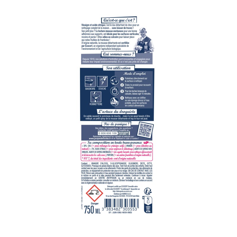 Acheter Mousse détartrante Vinaigre