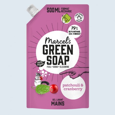 Acheter Recharge Gel Lavant Mains Patchouli & Cranberry