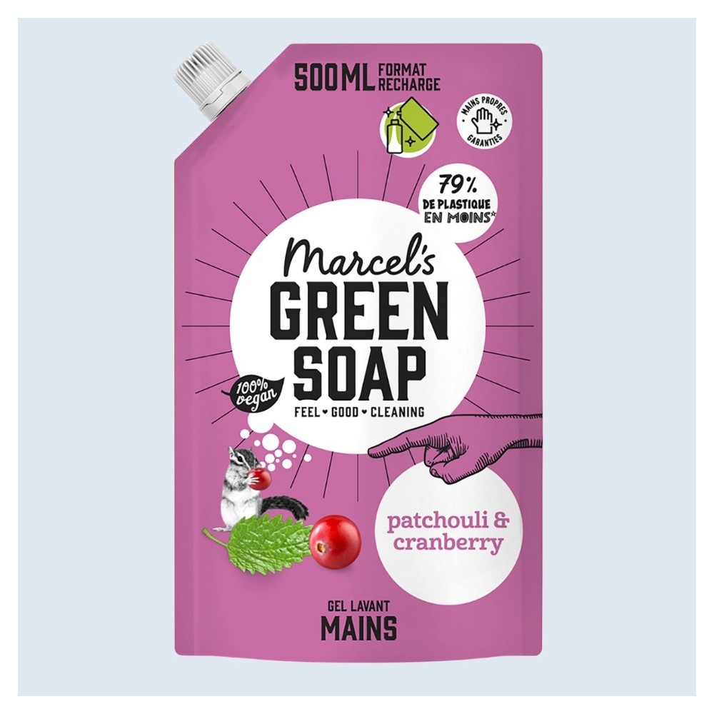 Acheter Recharge Gel Lavant Mains Patchouli & Cranberry