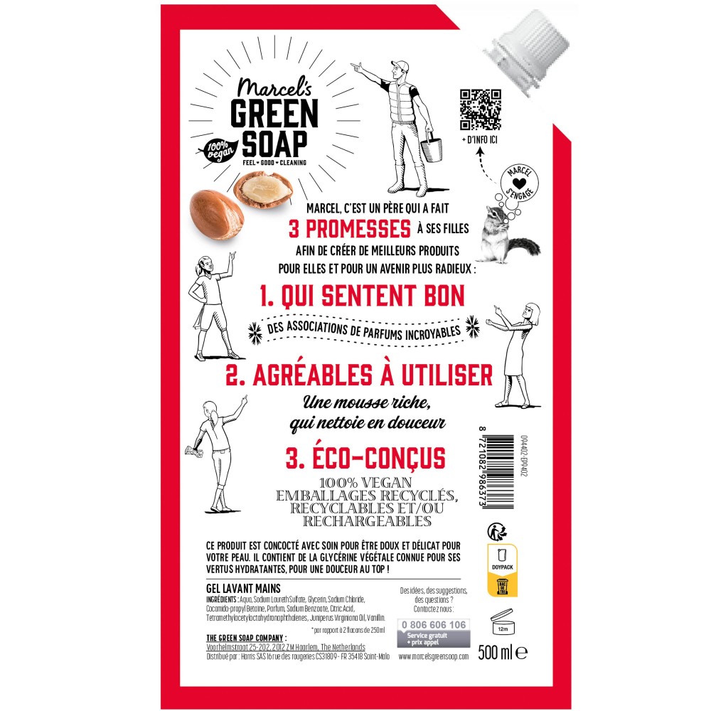 Acheter Recharge Gel Lavant Mains Argan & Oudh