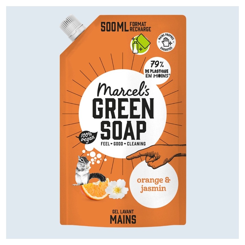 Acheter Recharge Gel Lavant Mains Orange & Jasmin