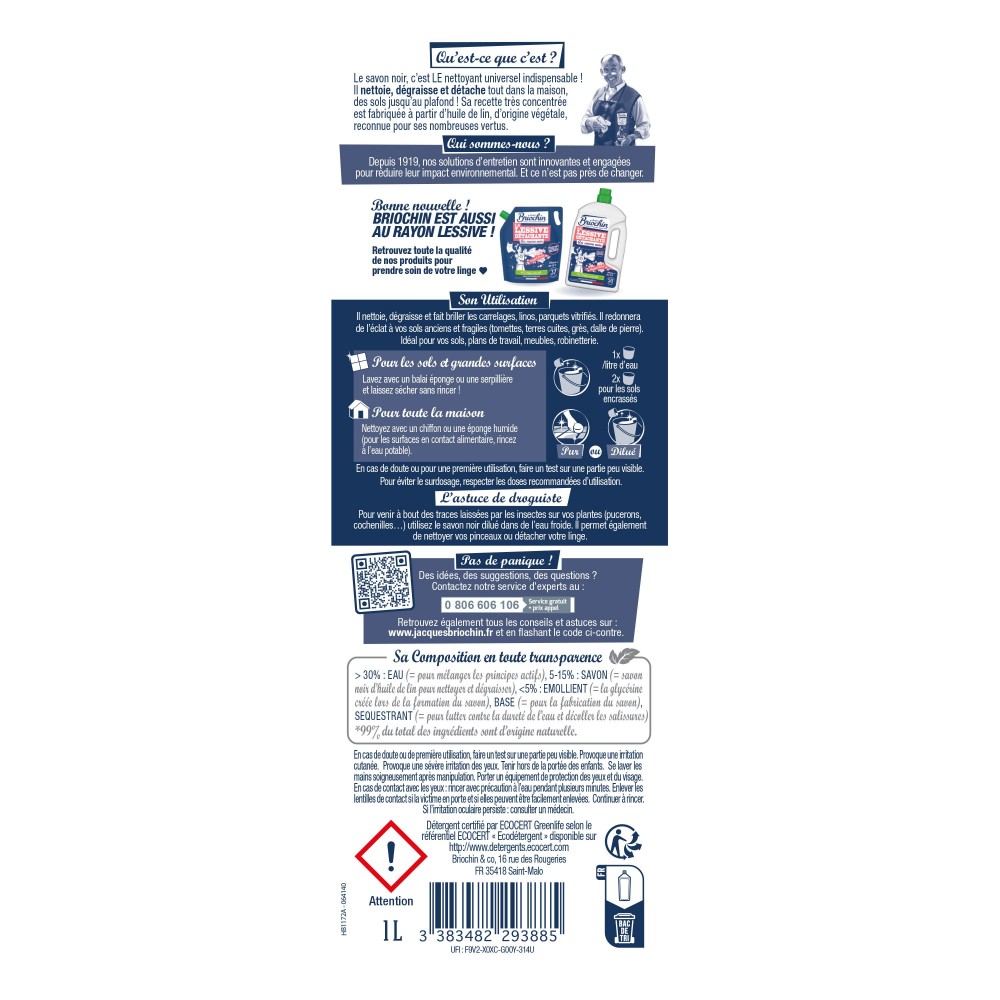 Acheter Savon noir liquide