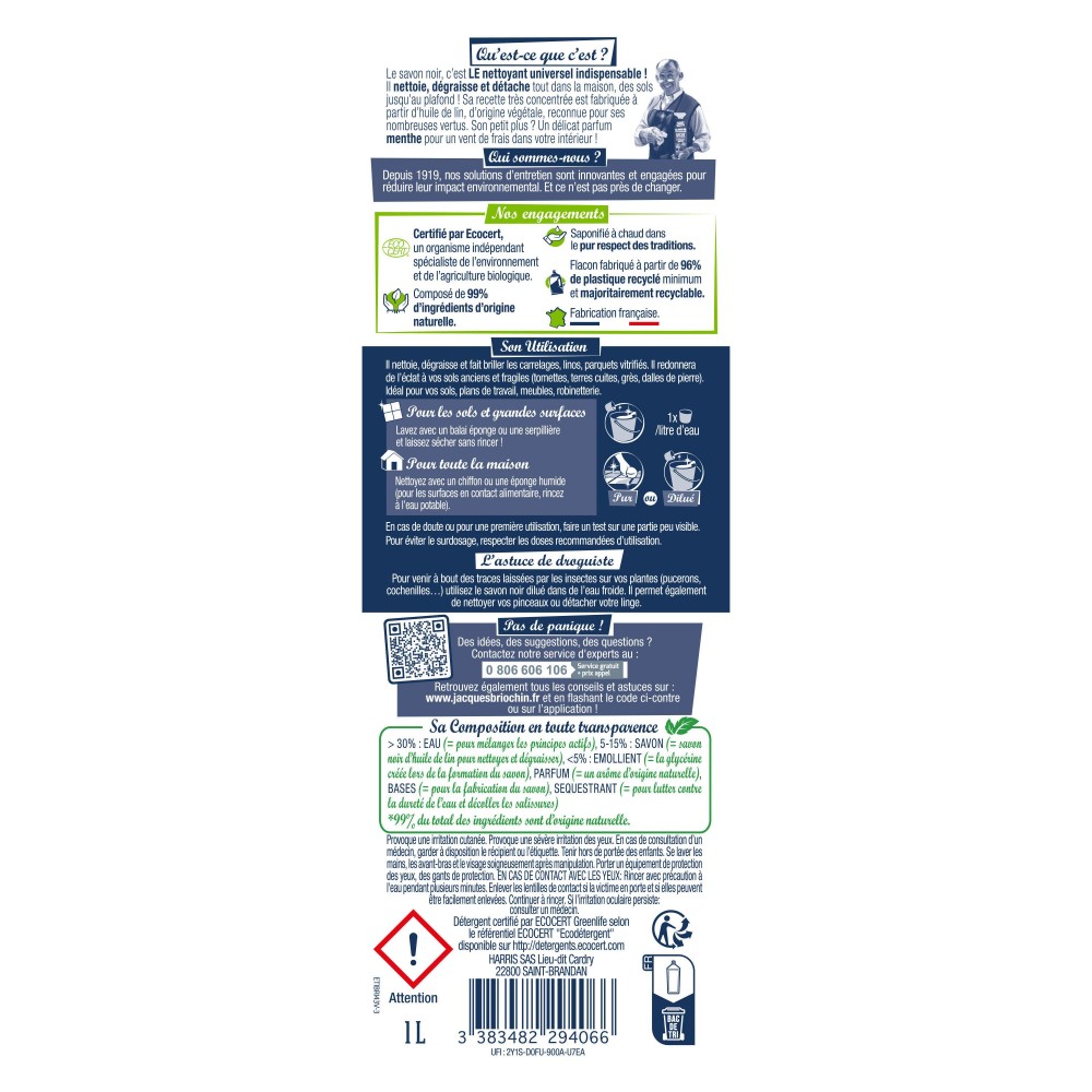 Acheter Savon noir liquide menthe eucalyptus