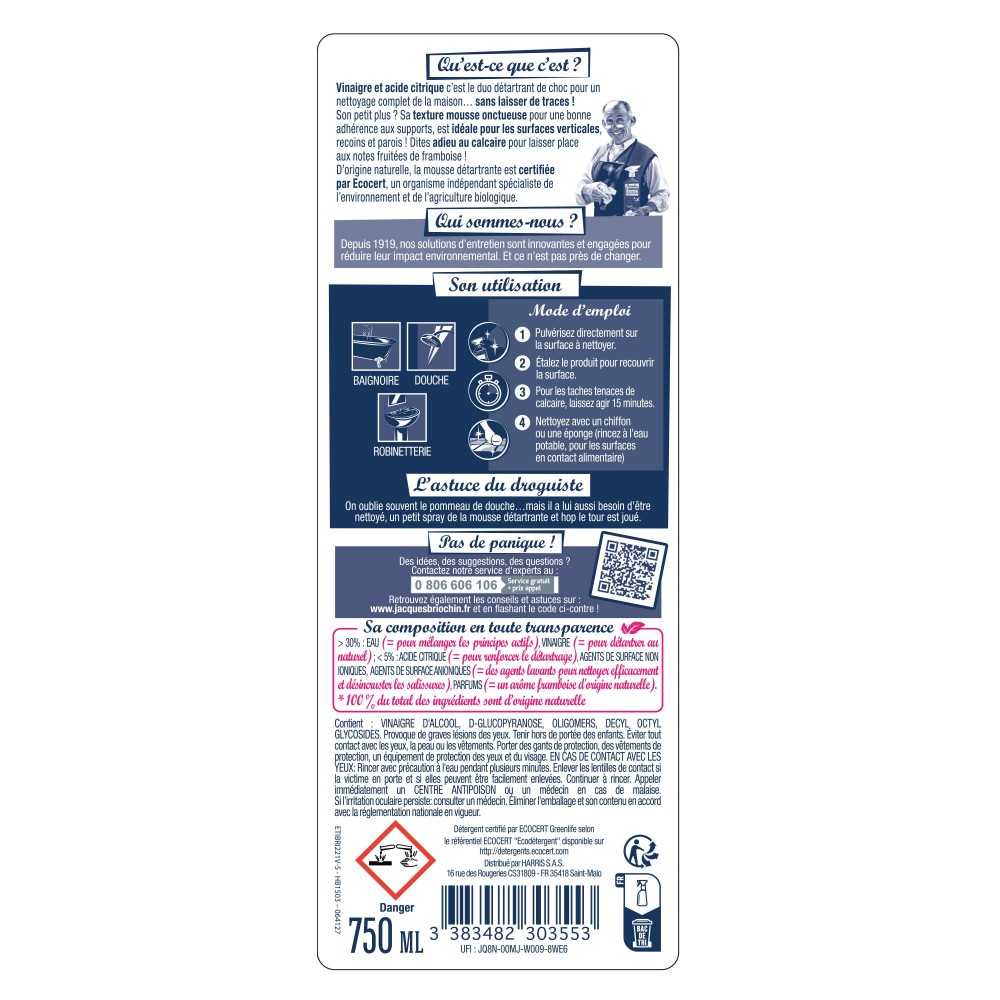 Acheter Mousse détartrante Vinaigre