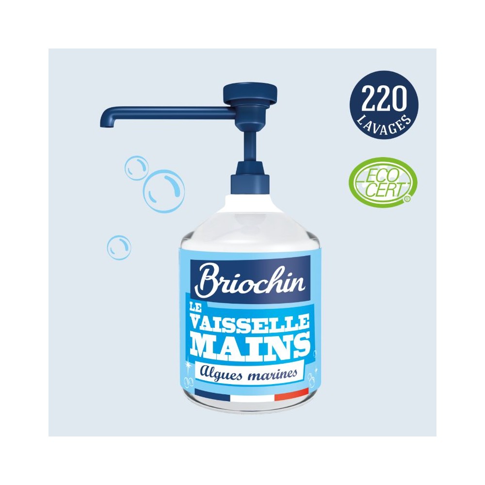 Jacques Briochin - Liquide vaisselle et main savon noir et algues marines