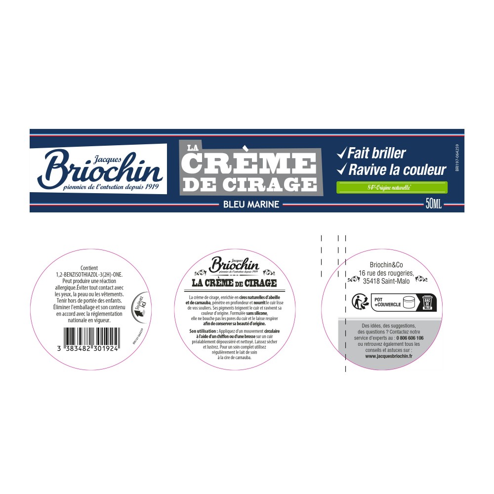 Acheter Crème de cirage bleu marine