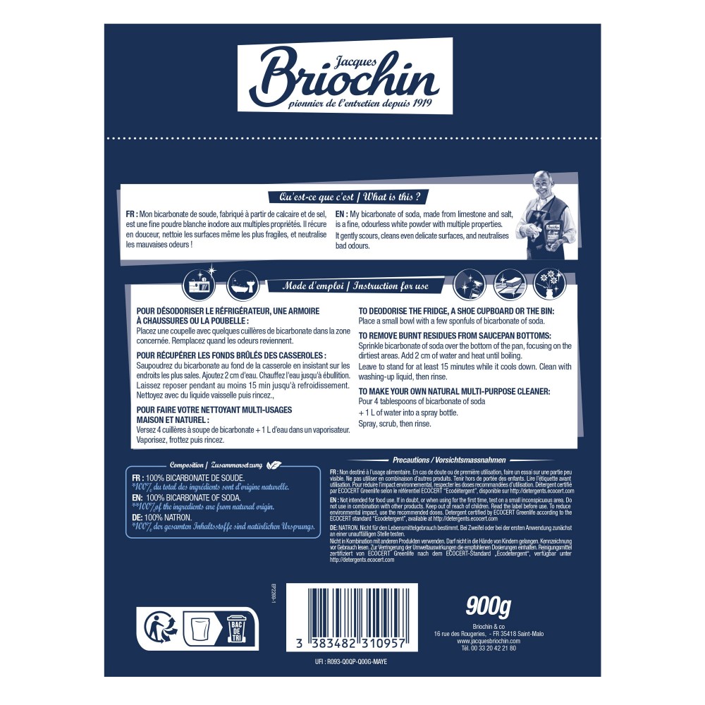 Acheter Bicarbonate de soude 900g