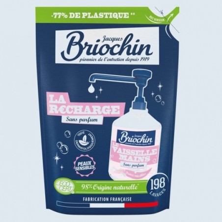 Jacques Briochin - Recharge Liquide vaisselle mains peaux sensibles