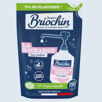 Jacques Briochin - Recharge Liquide vaisselle mains peaux sensibles