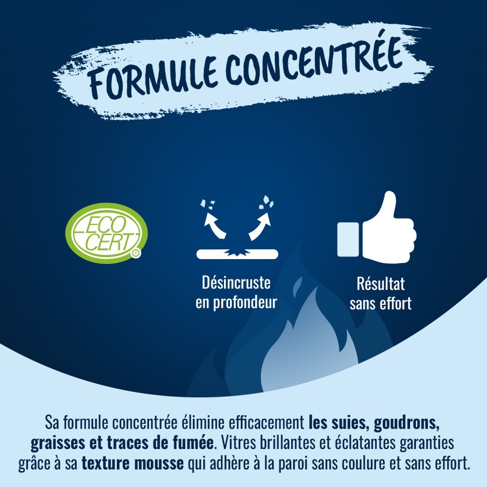 Acheter Mousse nettoyante vitre et insert Ecocert