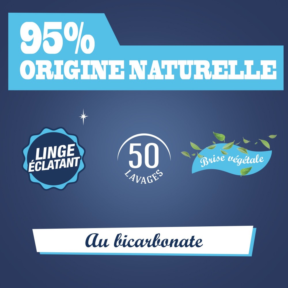 Acheter Lessive au bicarbonate 50 lavages 2,27L