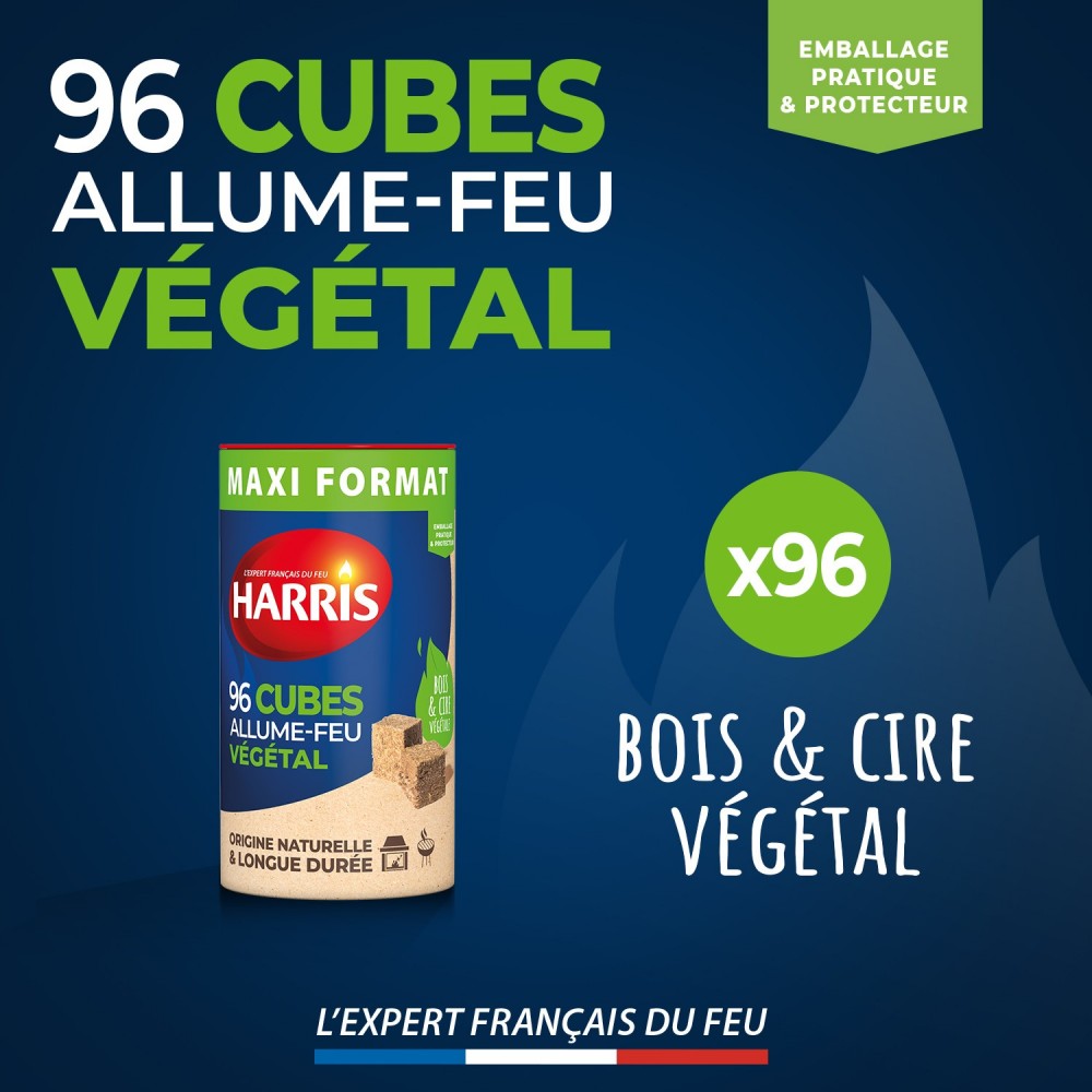 Acheter Cylindre 96 cubes allume feu 100% végétal