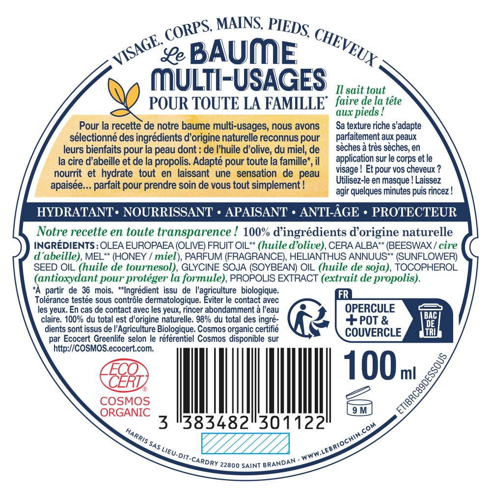 Acheter Baume naturel BIO