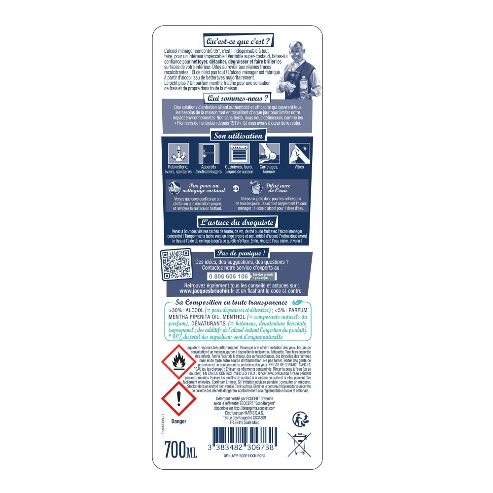 Acheter Alcool ménager concentré 95°