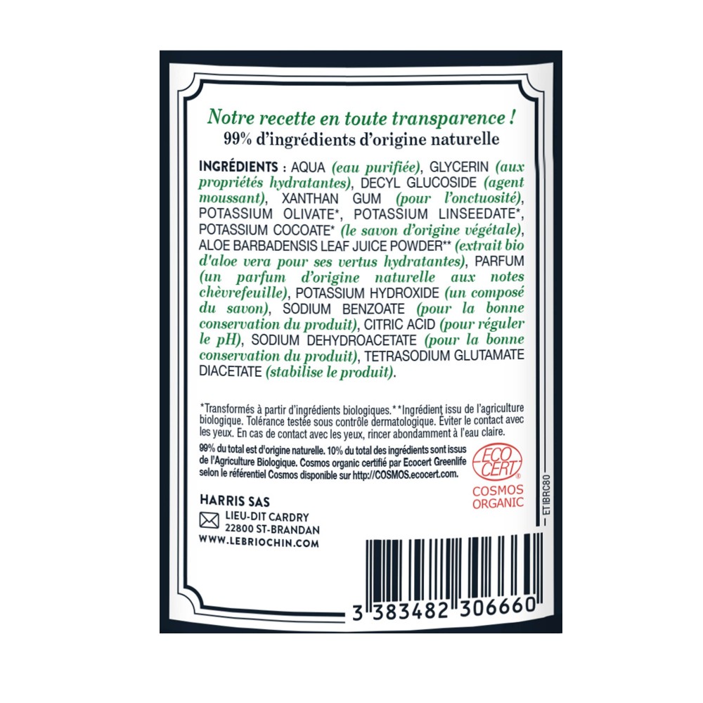 Acheter Savon mains chèvrefeuille 290ml