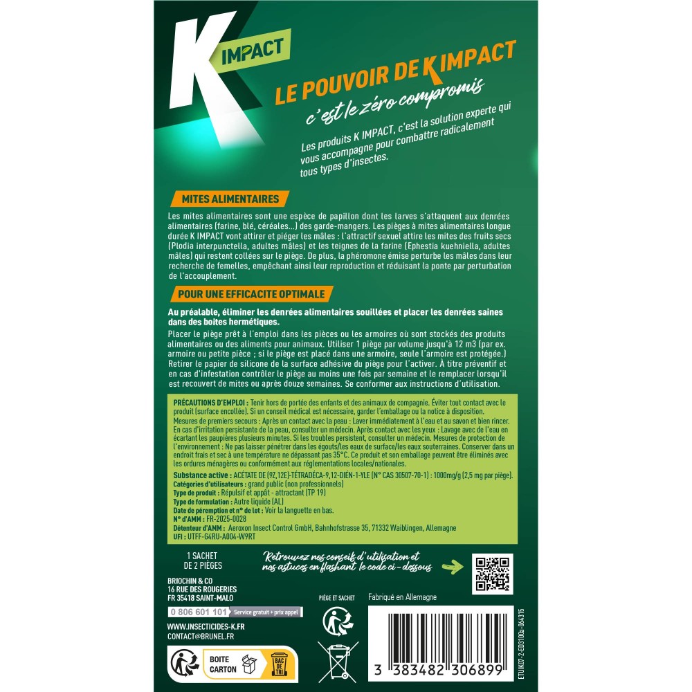 Acheter Pièges à mites alimentaires