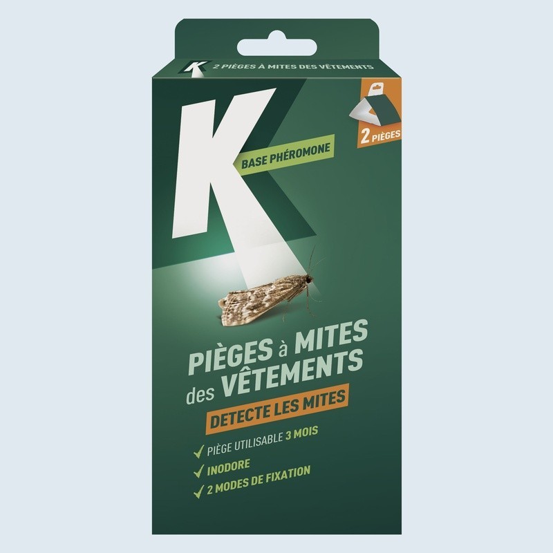 K végétal - Pièges à mites des vêtements
