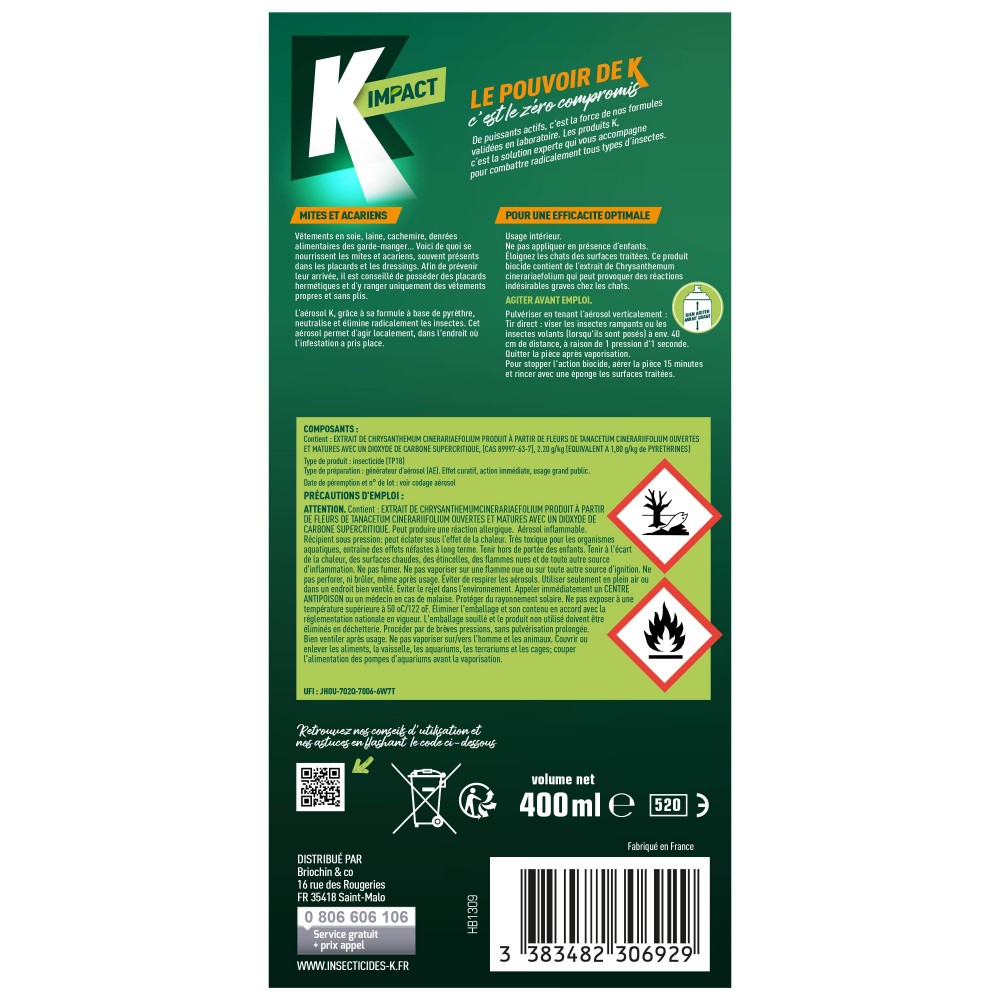 Acheter Aérosol anti-mites et acariens