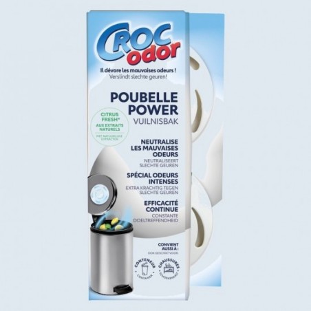 Croc Odor - Absorbeur d'odeurs Poubelle Power x2