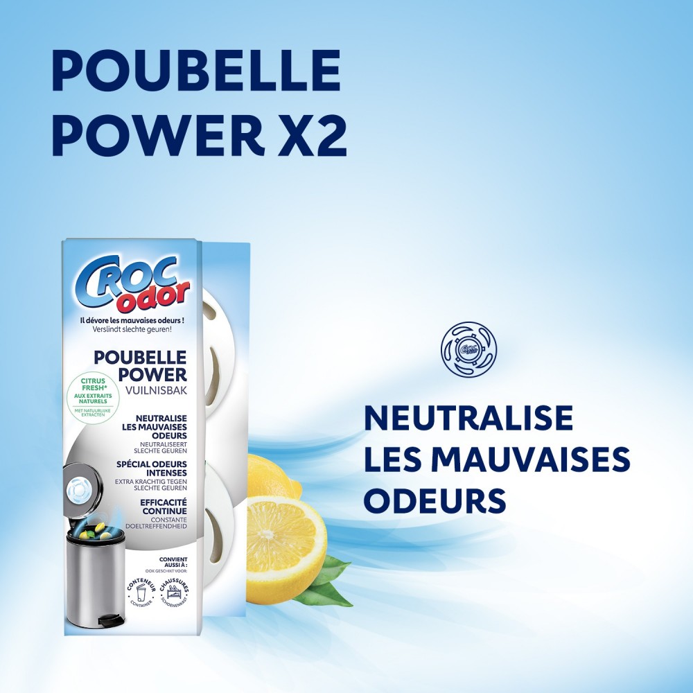 Acheter Absorbeur d'odeurs Poubelle Power x2