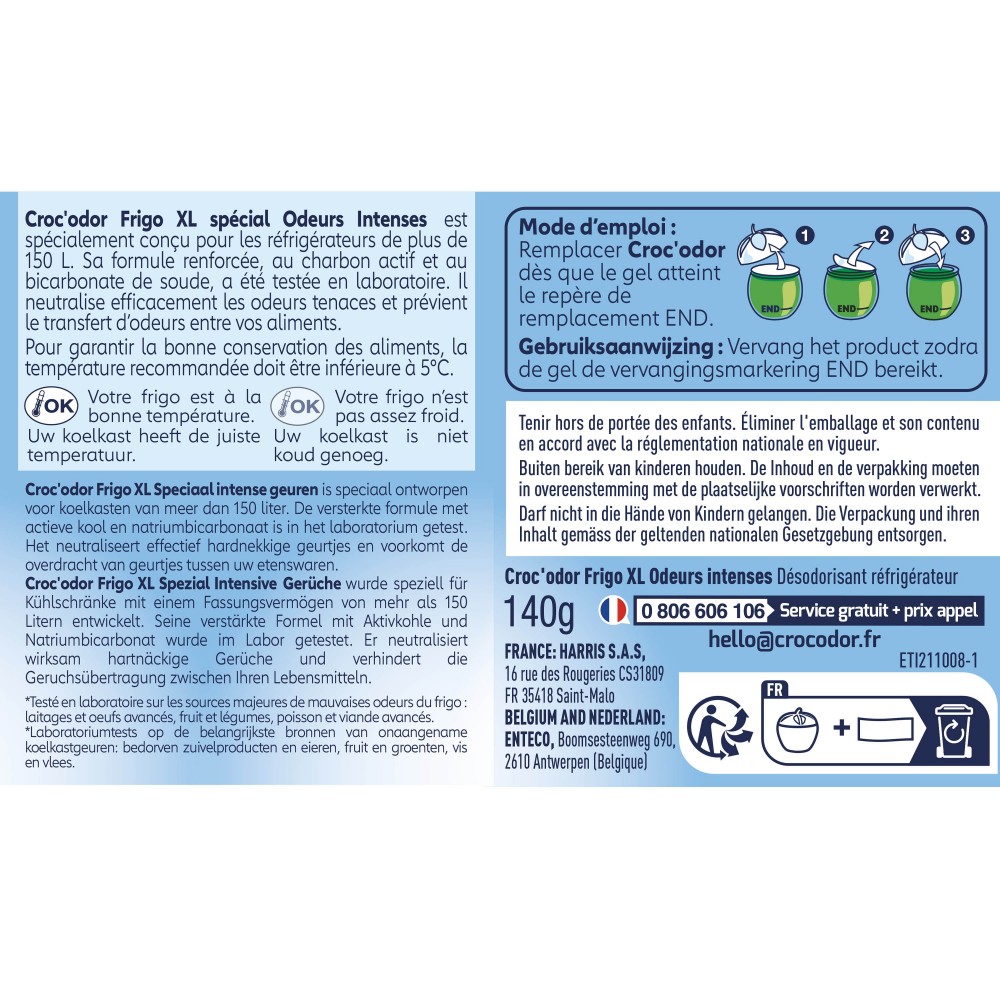Acheter Absorbeur d'odeurs Frigo XL Odeurs intenses