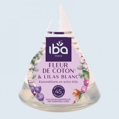Iba - Pyramide de parfum d'intérieur Fleur de Coton & Lilas Blanc