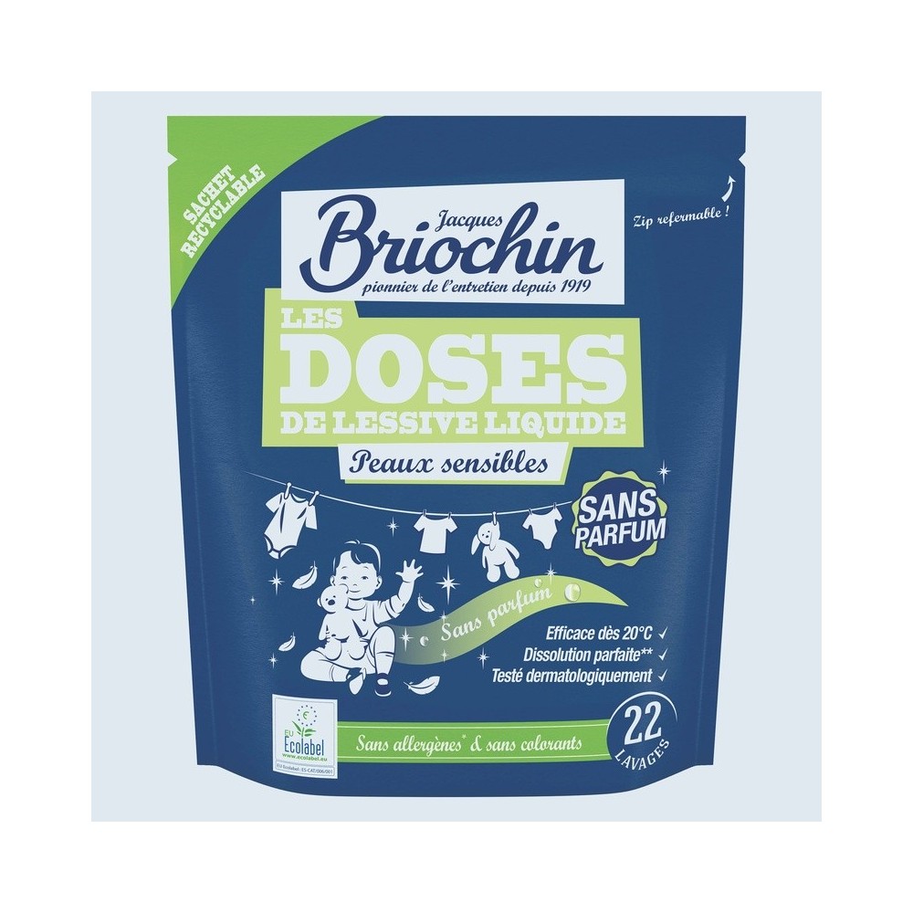 Maison Briochin - 22 doses Lessive Liquide Peaux Sensibles