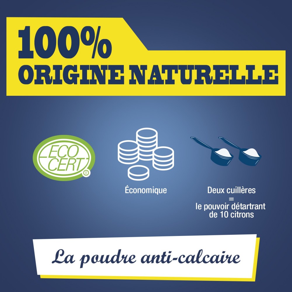 Acheter L'Acide Citrique grand format - 900g