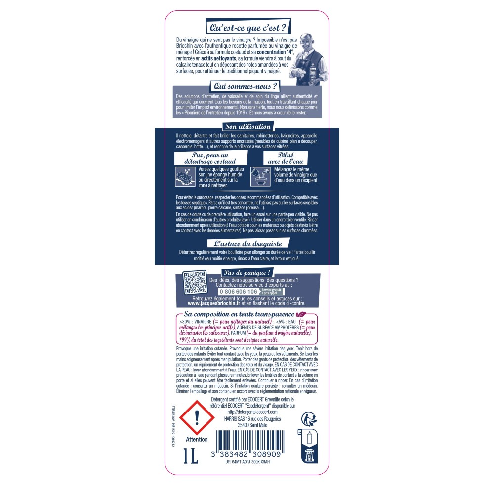 Acheter Vinaigre parfumé Ecocert parfum fleur d'amandier