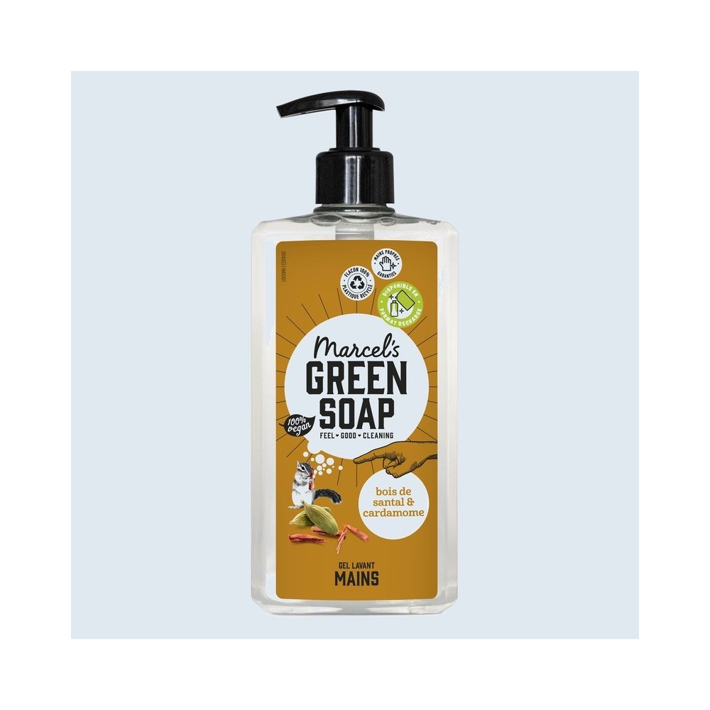Marcel's Green Soap - Le Gel Lavant Mains Santal & Cardamome 500ml
