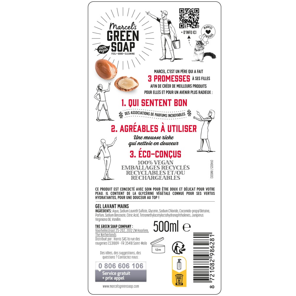 Acheter Le Gel Lavant Mains Argan & Oudh 500ml