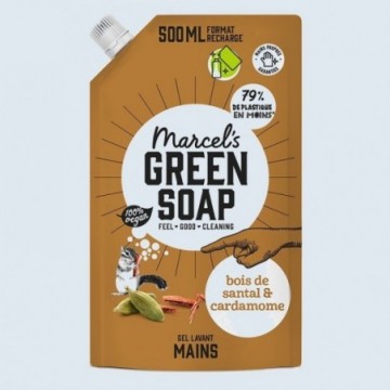 Marcel's Green Soap - Recharge Gel Lavant Mains Santal & Cardamome