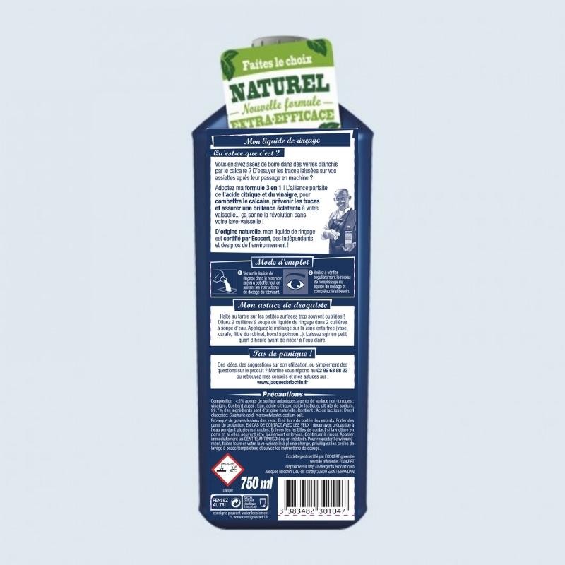 Acheter Liquide de rinçage sans MIT/CMIT Ecocert 750ml