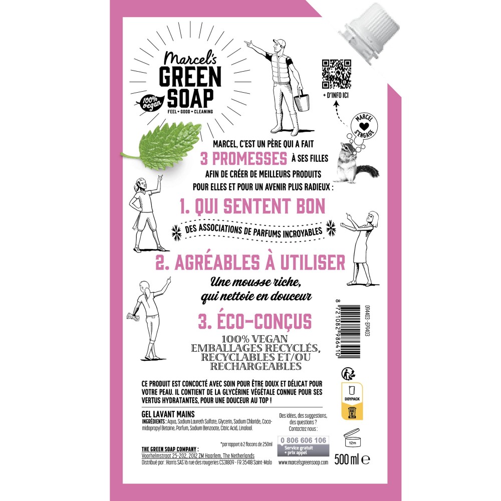 Acheter Recharge Gel Lavant Mains Patchouli & Cranberry