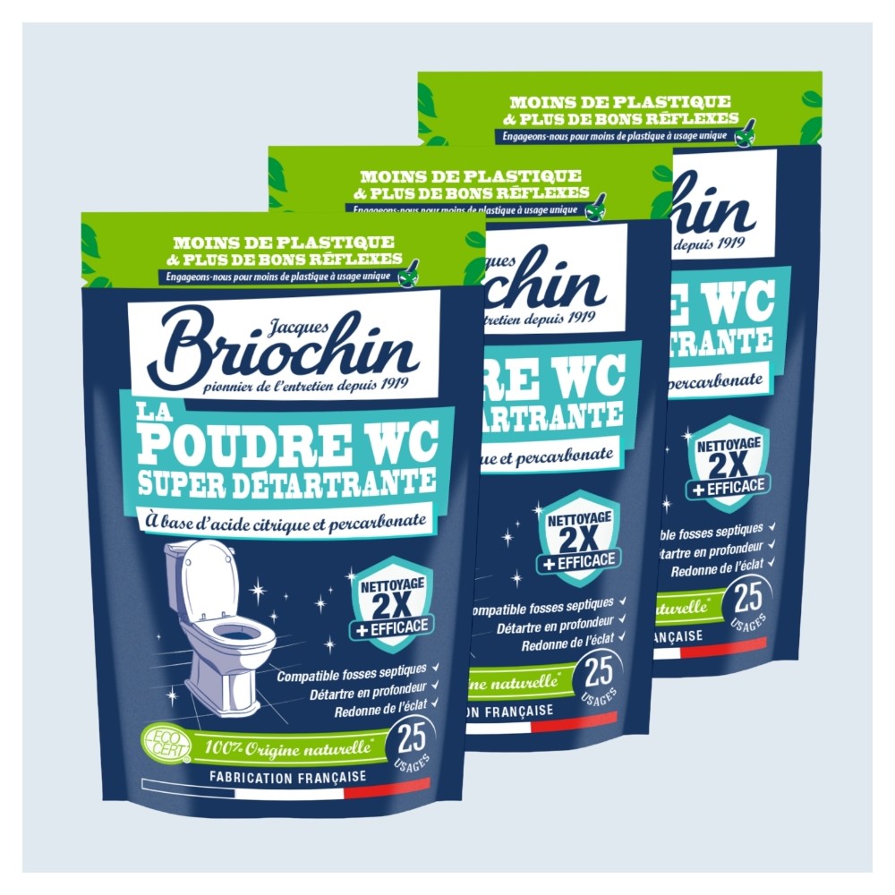 Acheter Lot de 3 Poudre WC super détartrante