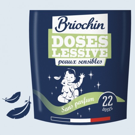 Briochin - 22 doses Lessive Liquide Peaux Sensibles