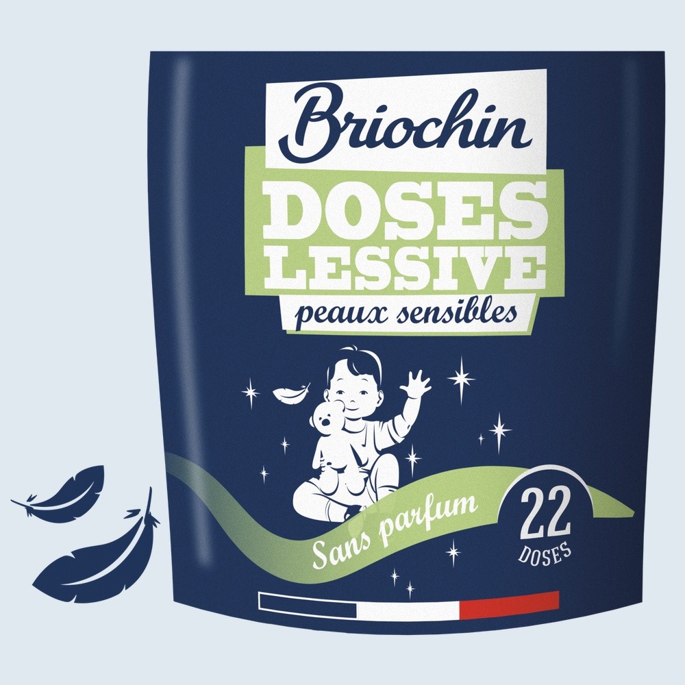 Briochin - 22 doses Lessive Liquide Peaux Sensibles