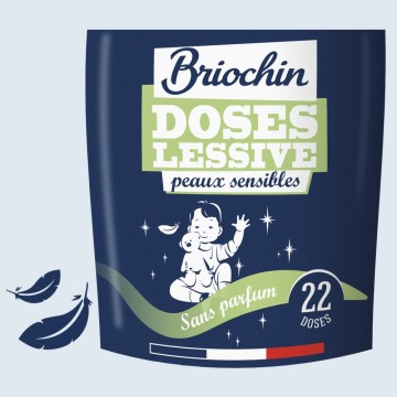 Briochin - 22 doses Lessive Liquide Peaux Sensibles