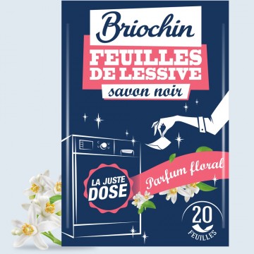 Jacques Briochin - Feuilles de lessive au Savon noir parfum Bouquet floral