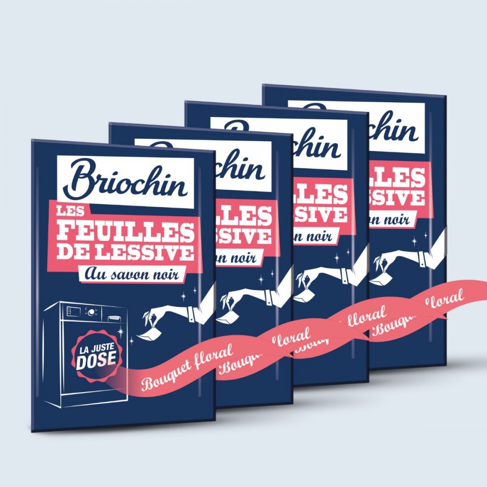 Lot de 4 Feuilles de lessives