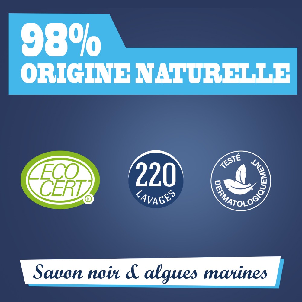 Acheter Liquide vaisselle et main savon noir et algues marines