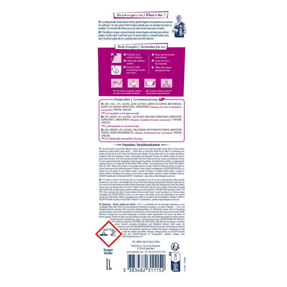 Acheter Nettoyant salle de bain 3-en-1