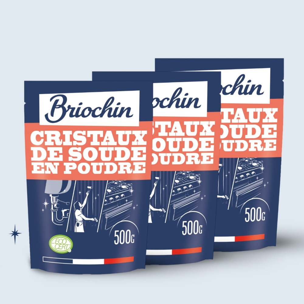 Acheter Lot de 3 Cristaux de soude en poudre