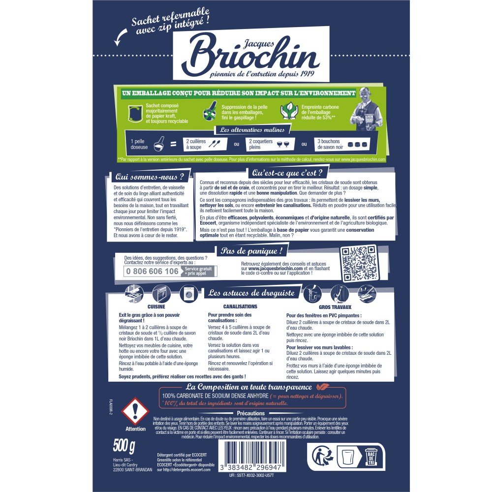Acheter Lot de 6 Cristaux de soude en poudre